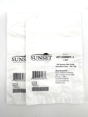 Lot of 2 New Sealed Sunset CF1009NT-1 PR System One Style Ultrafine Filter